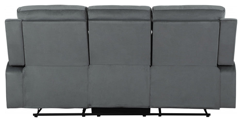 40" Modern Gray Fabric Sofa