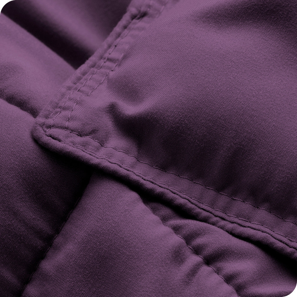 Bare Home Down Alternative Comforter Set, Plum, Twin/Twin Xl