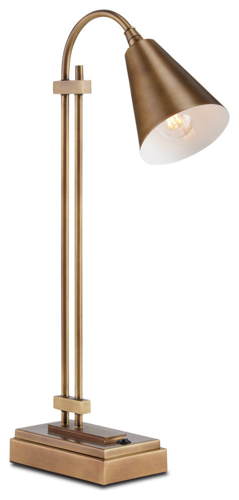 Symmetry Brass Desk Lamp