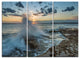 "Sunset at Sydney Seashore" Canvas Wall Art, 3 Panels, 36"x28"
