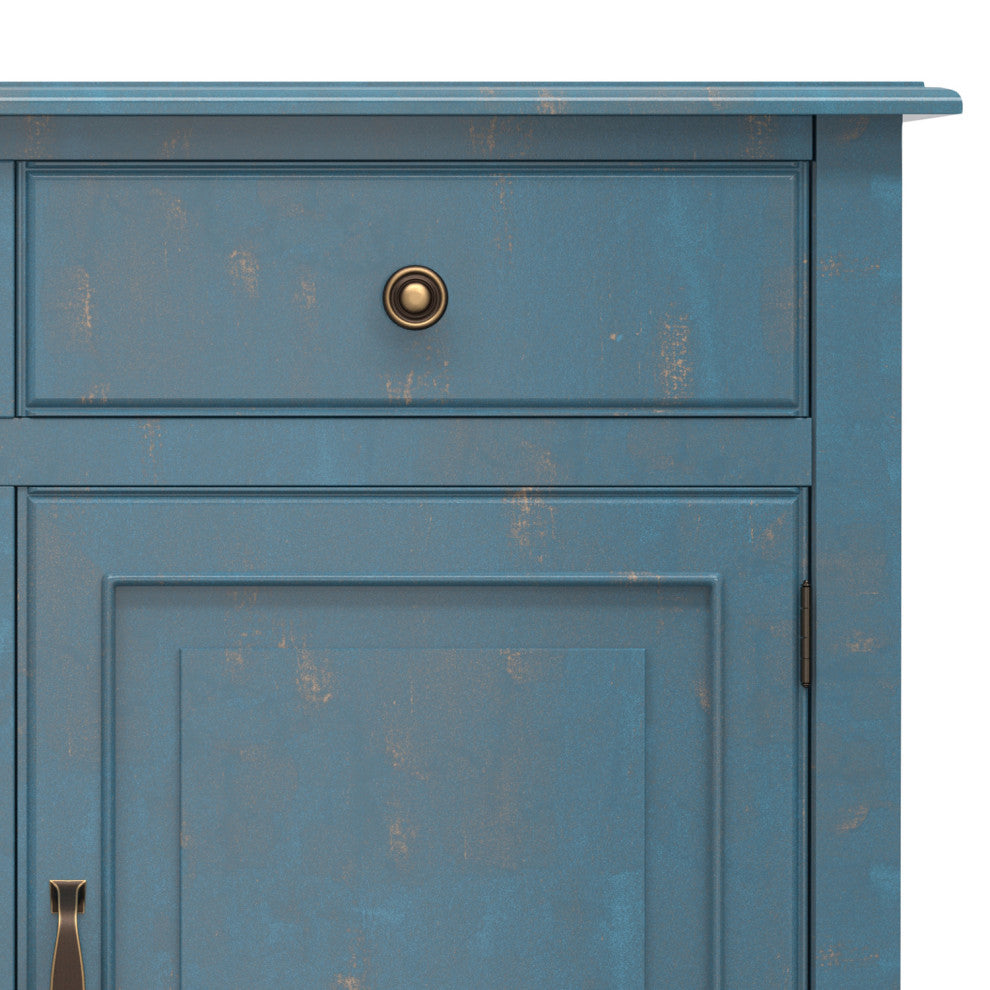 Connaught Entryway Storage Cabinet, Distressed Coastal Blue