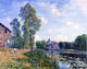 Alfred Sisley The Loing at Moret in Summer, Gallery Wrapped Canvas, 20"x25"
