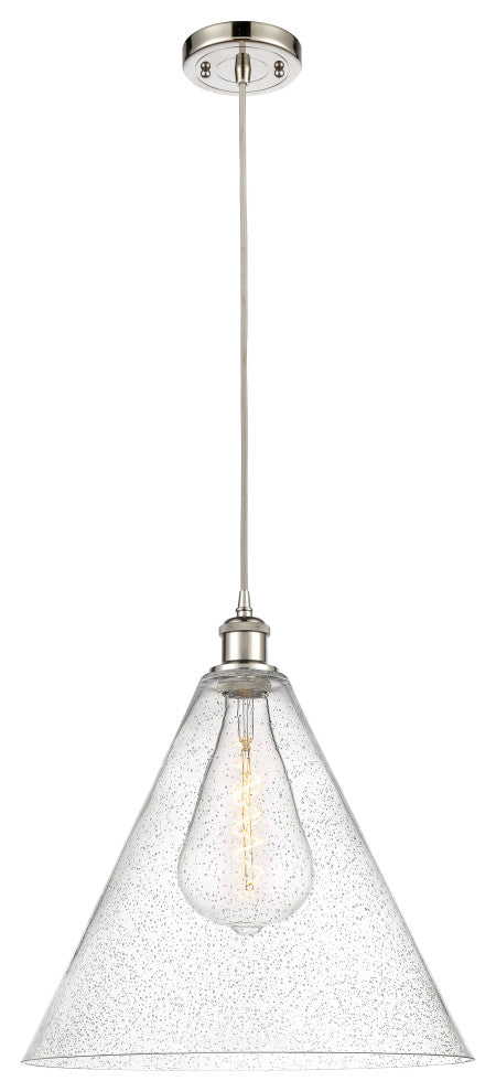 Innovations Lighting 516-1P-PN-GBC-164-LED Ballston Cone 1 Light 16" Pendant