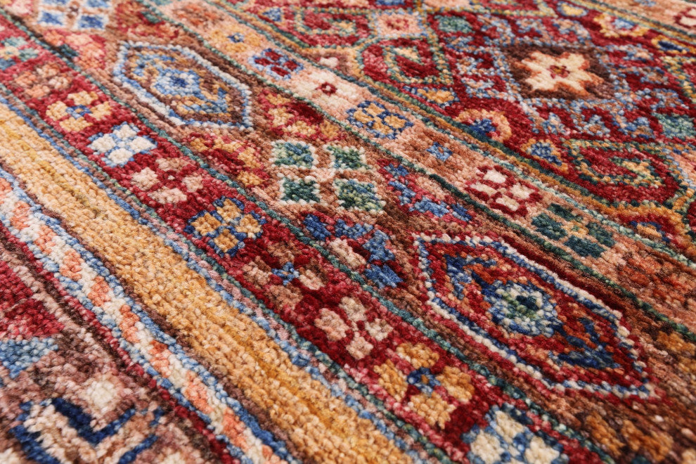 Super Kazak Khorjin Handmade Rug 3' 11" X 5' 9" Q10461