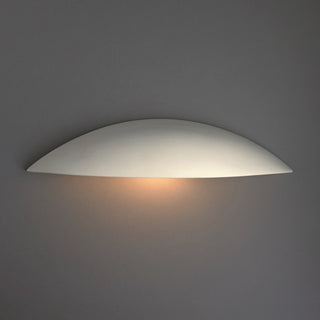 Ambiance ADA Outdoor Small Ceramic Sliver Downlight Wall Sconce, Bisque, Dedicat