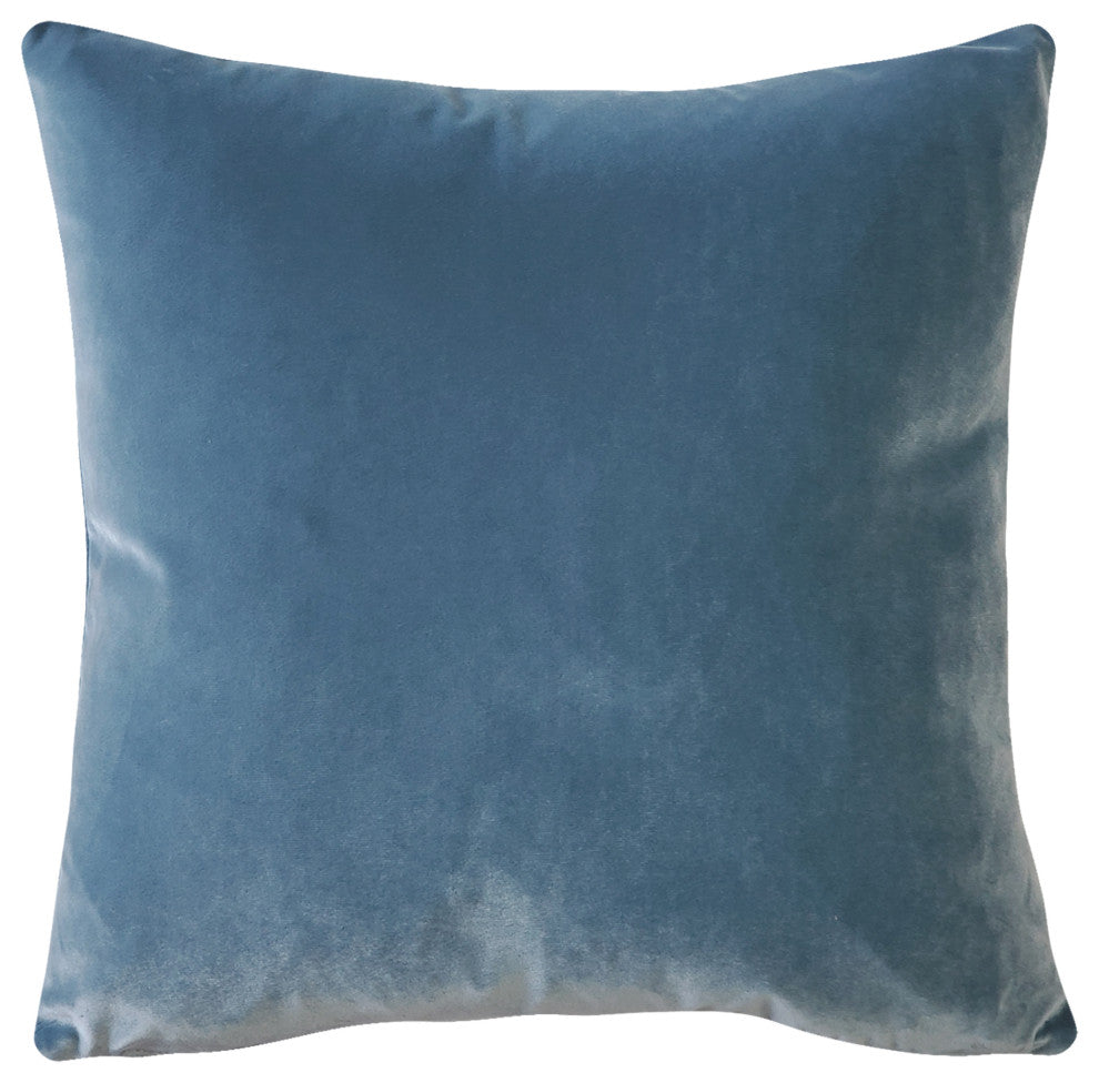 Castello Velvet Throw Pillows, Complete Pillow with Insert (18 Colors, 3 Sizes)