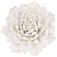 Cream Exaggerated 6" Ceramic Flower Wall Art