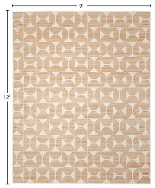 Elle Handmade Area Rug Ivory, 9' 0" X 12' 0"