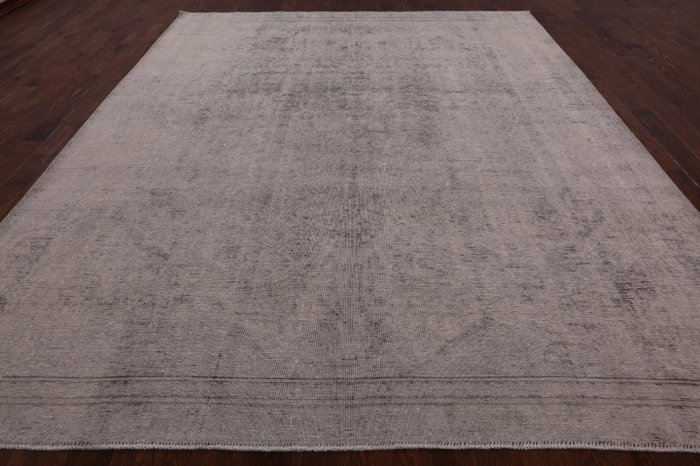Persian Vintage White Wash Handmade Rug 10' 1" X 11' 6" Q4724
