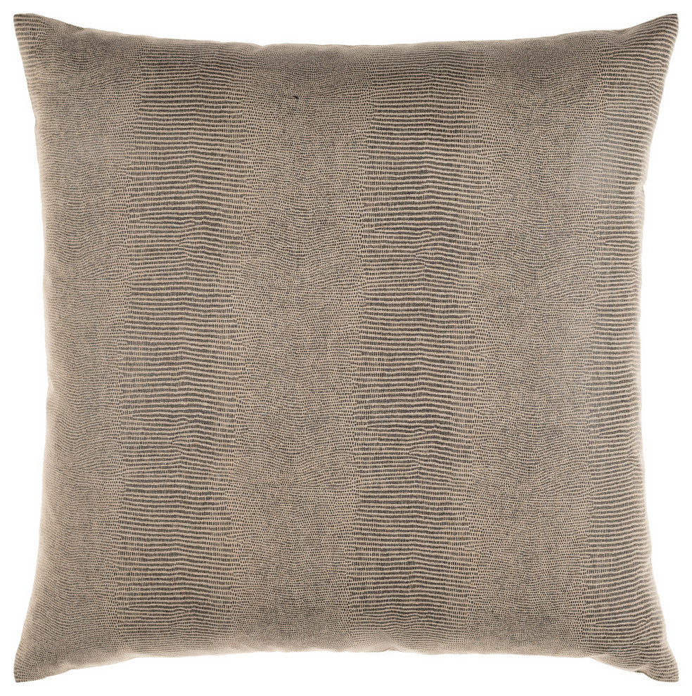 Surya Torrid Oatmeal Pillow Shell With Polyester Insert 18"H X 18"W