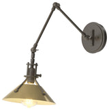 Henry Sconce, Dark Smoke, Modern Brass Accents