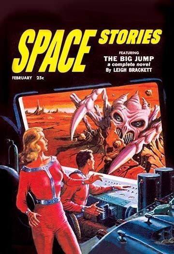 Space Stories: Space Monster Attack - Gallery Wrapped Canvas Art 28" x 42"