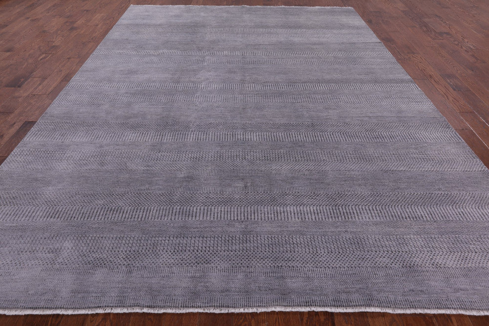 Savannah Gabbeh Wool and Silk Hand Knotted Rug 9' 0" X 12' 4" Q6527