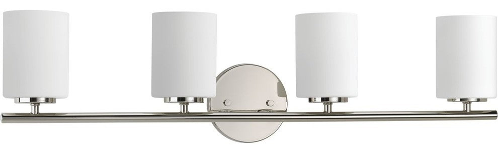 Replay 4-Light Bath Light, Polished Nickel