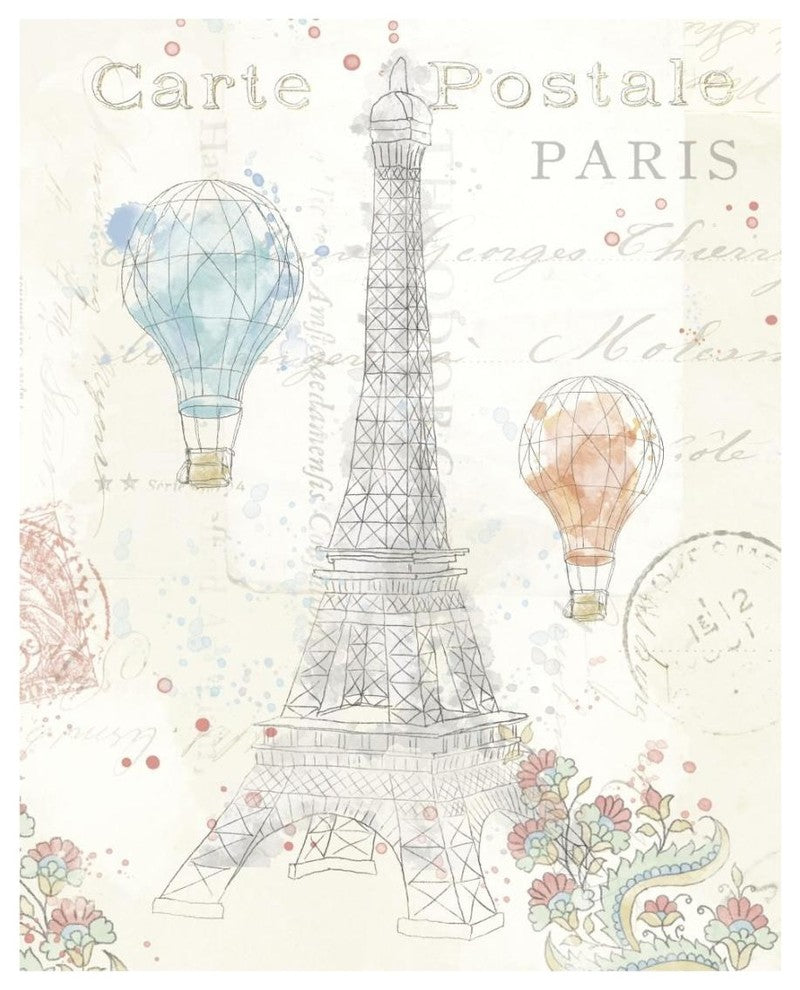 "Lighthearted in Paris III" Digital Paper Print by Katie Pertiet, 18"x22"