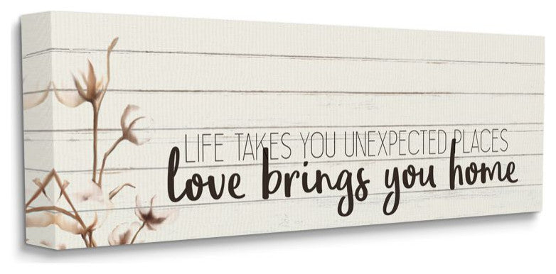Life Unexpected Places Adventure Phrase Country Charm Quote,1pc, each 20 x 48