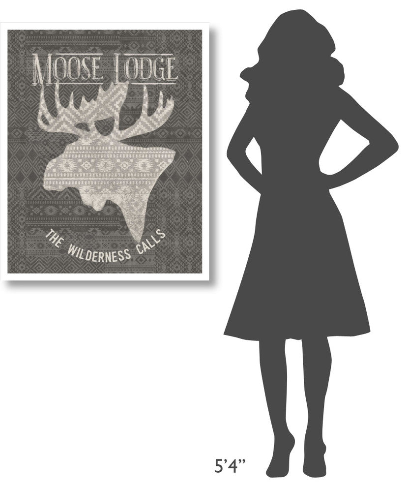 "Soft Lodge V Dark" Digital Paper Print by Janelle Penner, 30"x37"
