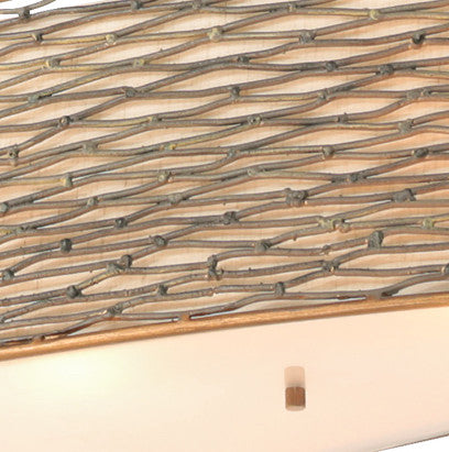 Varaluz-247N06HO-Six Light Linear Pendant Hammered Ore