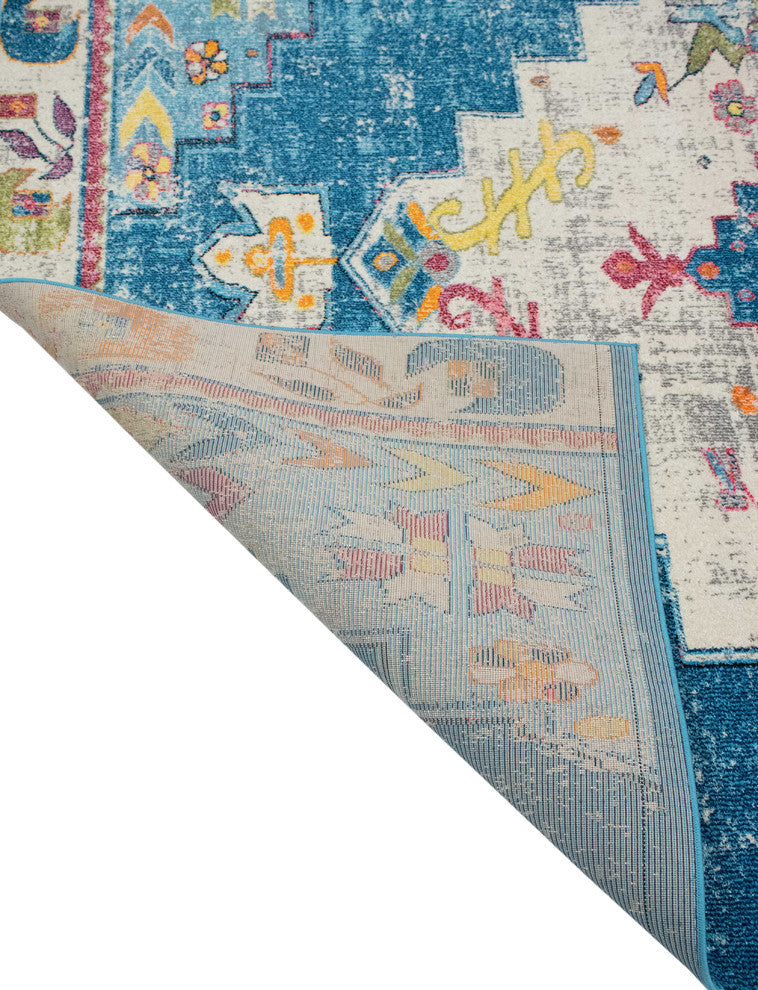 Noori Rug Distressed Delma Blue/Beige Rug