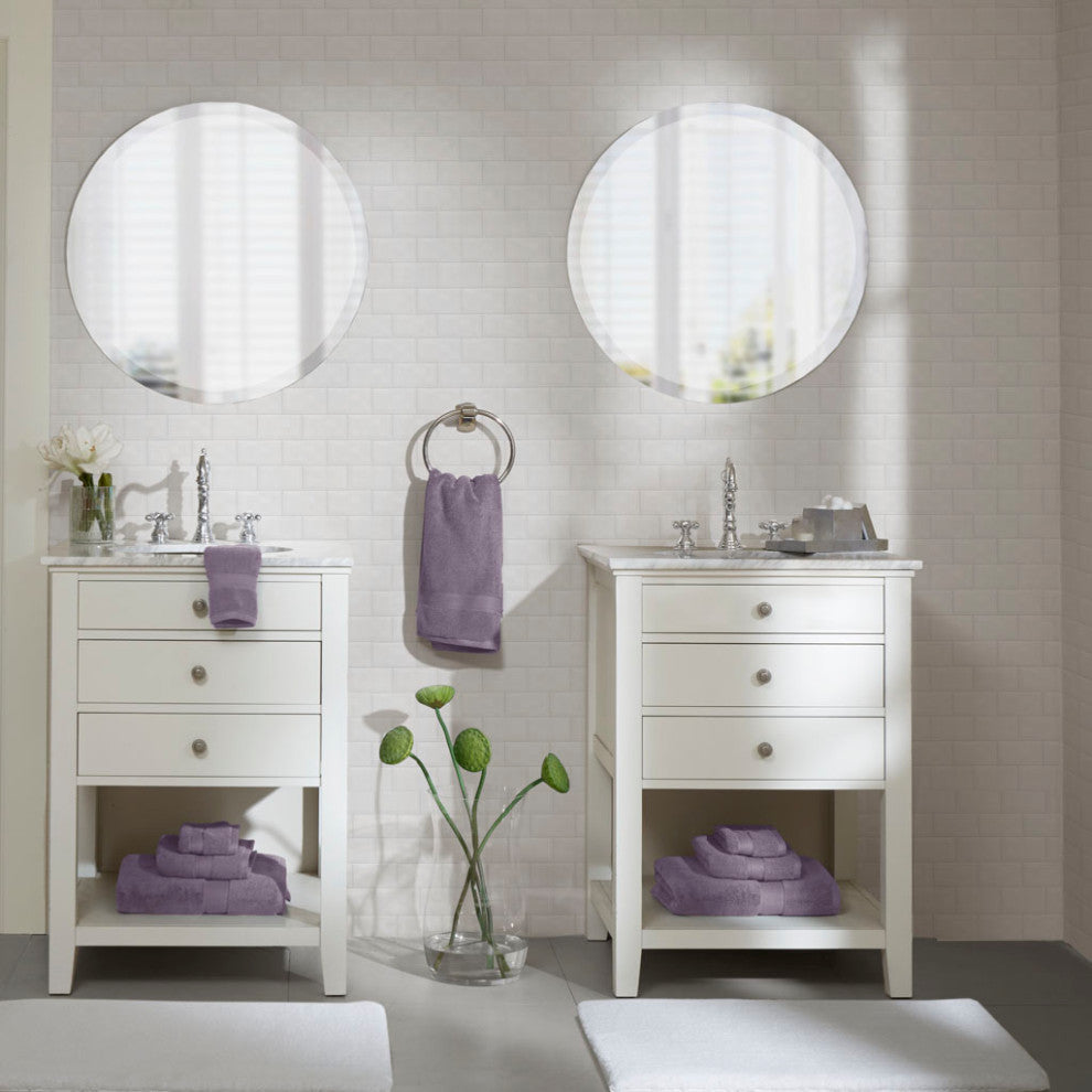 Madison Park Signature 800GSM Antibacterial 8-Piece Bathroom Towel Set, Purple