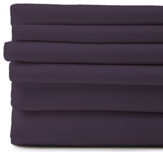 1800 Count 6-Piece Egyptian Cotton Deep Pocket Sheets, Purple, Full / Double
