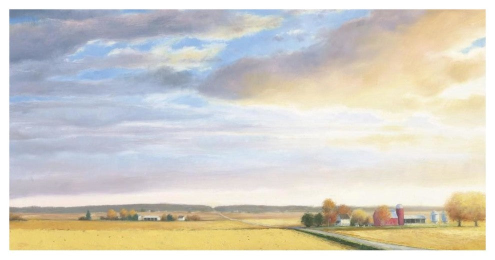 "Heartland Landscape Sky" Digital Paper Print by James Wiens, 38"x20"