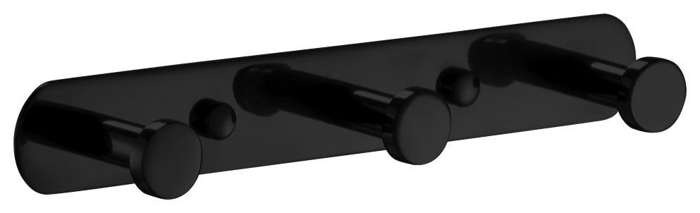 Triple Robe Hook, Black