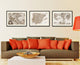 Spain Portugal Vintage Sepia Map Canvas Print, 16"x21"