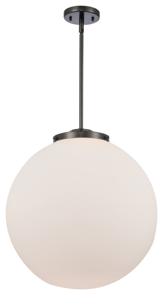 Beacon Pendant, Matte Black, Matte White