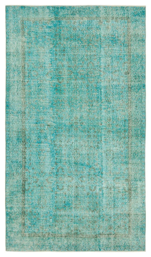Rug N Carpet - Handmade Turkish 5' 3" x 9' 0" Colorful Overdyed Area Rug