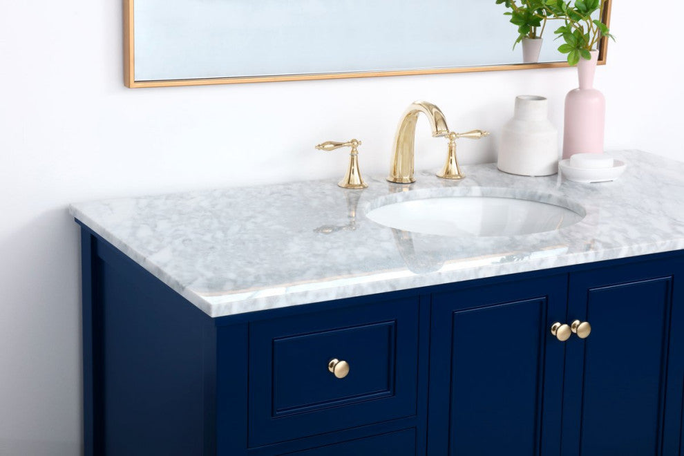 Matilda Single Bathroom Vanity, Blue, 48"