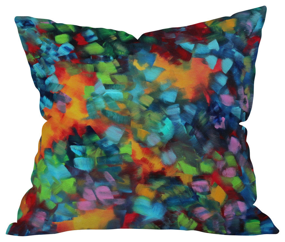 Madart Inc Color Blast Outdoor Throw Pillow, 26"x26"