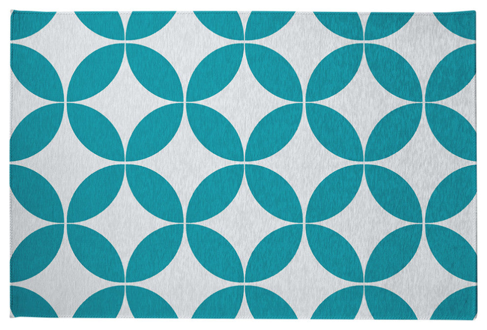 Eye Opener Spring Chenille Rug, Explorer Blue, 2'x3'
