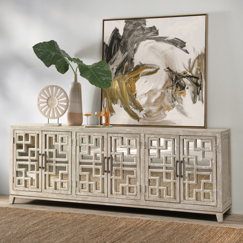 Arley 6-Door Sideboard White by Kosas Home