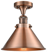 Briarcliff Semi-Flush Mount, Antique Copper, Shade: Antique Copper