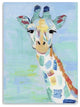 24" x 18" Pastel Patchwork Giraffe Canvas Wall Art