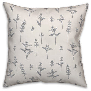 Farmhouse Botanical Print 26x26 Throw Pillow
