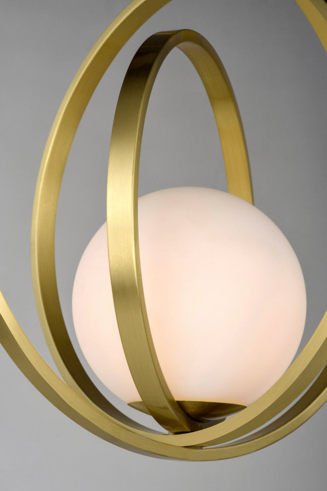 Maxim 26056SW Coronet 1 Light 21" Adjustable Ring Pendant - Satin Brass