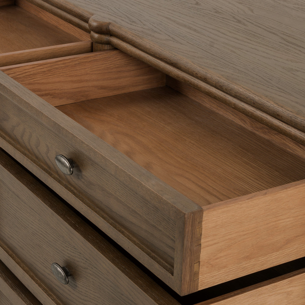 Toulouse 9 Drawer Dresser-Toasted Oak