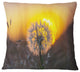 Stunning Dandelion View At Sunset Floral Throw Pillow, 18"x18"