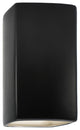 Ambiance, Small Rectangle, Open Top & Bottom Wall Sconce, E26, Incandescent, Carbon Matte Black