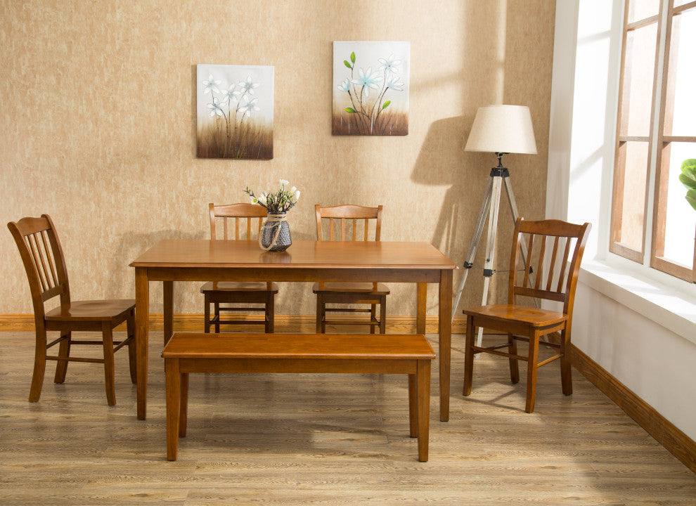 6-Piece Shaker Dining Set, Walnut