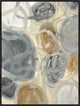 24x32 Stepping Stones I, Framed Artwork, Black