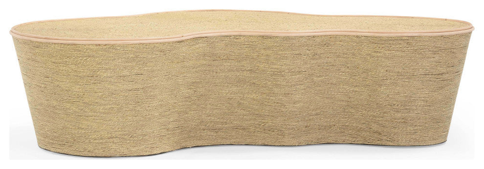 Slab Natural Seagrass Coffee Table