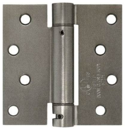 Deltana DSH44 4" x 4" Square Corner Mortise Spring Hinge - Satin Nickel