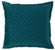 Velvet Euro Sham, 27"x27", Teal