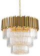 Gio Collection Crystal Chandelier, Diameter 40"
