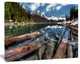 Sunken Logs n Mountain Lake, Extra Large Landscape Canvas Art Print, 40"x30"