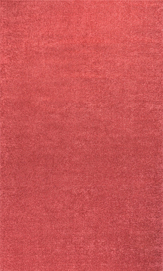 Haze Solid Low-Pile Red 9 ft. x 12 ft. Area Rug
