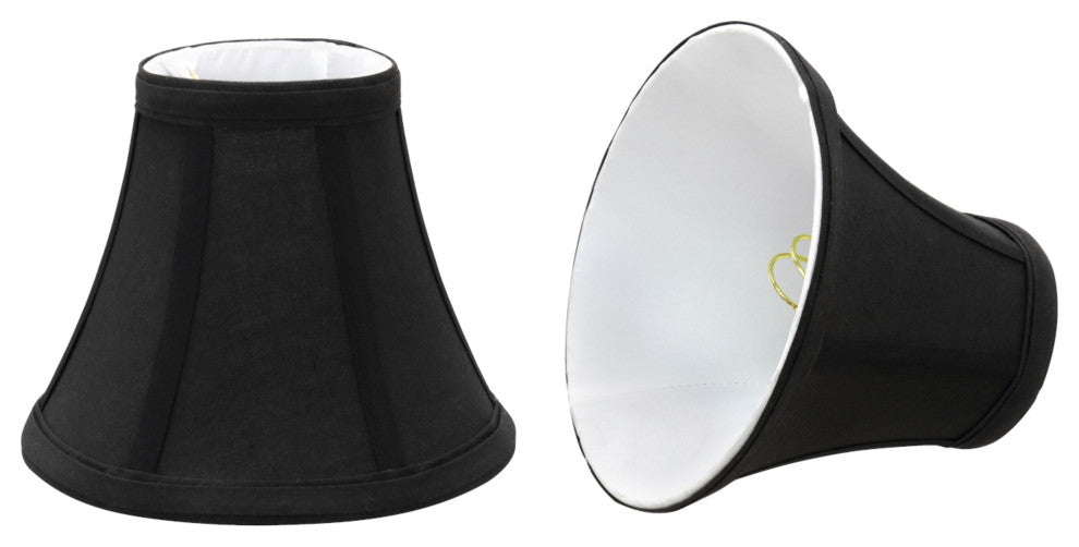 30034-2 Small Bell  Chandelier Clip On Lamp Shade Black 3"x6"x5"